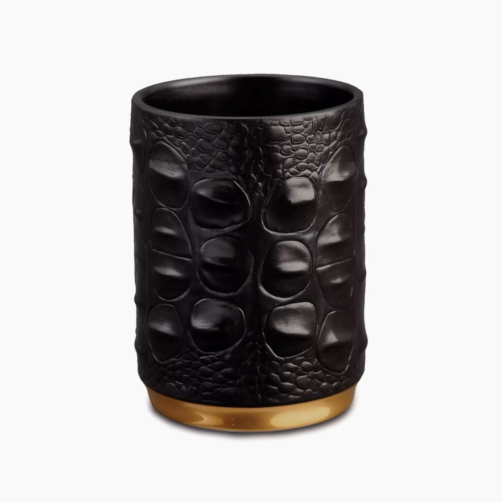 L'Objet Crocodile Porcelain Pencil Cup - never used